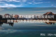 反转纪实：黑料正能量往期报道如何揭露光鲜外表背后的阴暗秘密