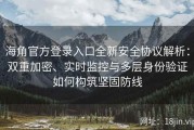 海角官方登录入口全新安全协议解析：双重加密、实时监控与多层身份验证如何构筑坚固防线