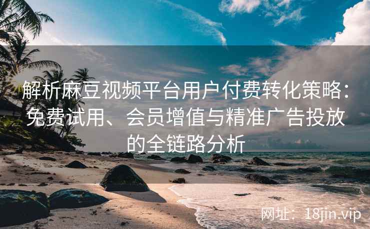 解析麻豆视频平台用户付费转化策略：免费试用、会员增值与精准广告投放的全链路分析