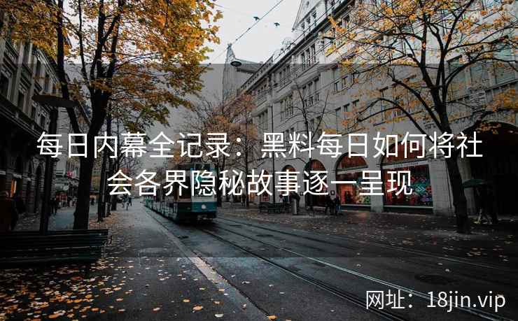 每日内幕全记录：黑料每日如何将社会各界隐秘故事逐一呈现