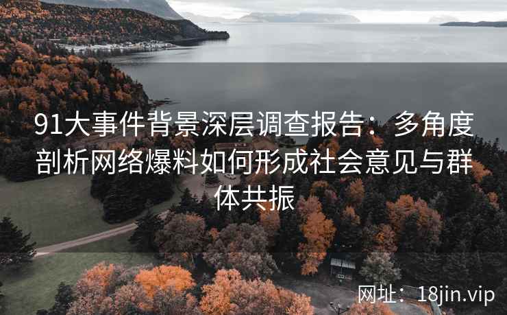91大事件背景深层调查报告：多角度剖析网络爆料如何形成社会意见与群体共振