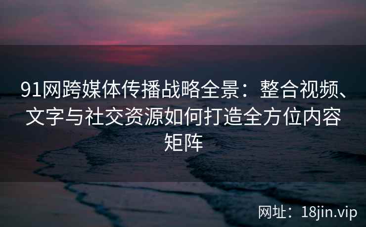 91网跨媒体传播战略全景：整合视频、文字与社交资源如何打造全方位内容矩阵