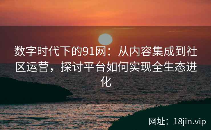 数字时代下的91网：从内容集成到社区运营，探讨平台如何实现全生态进化